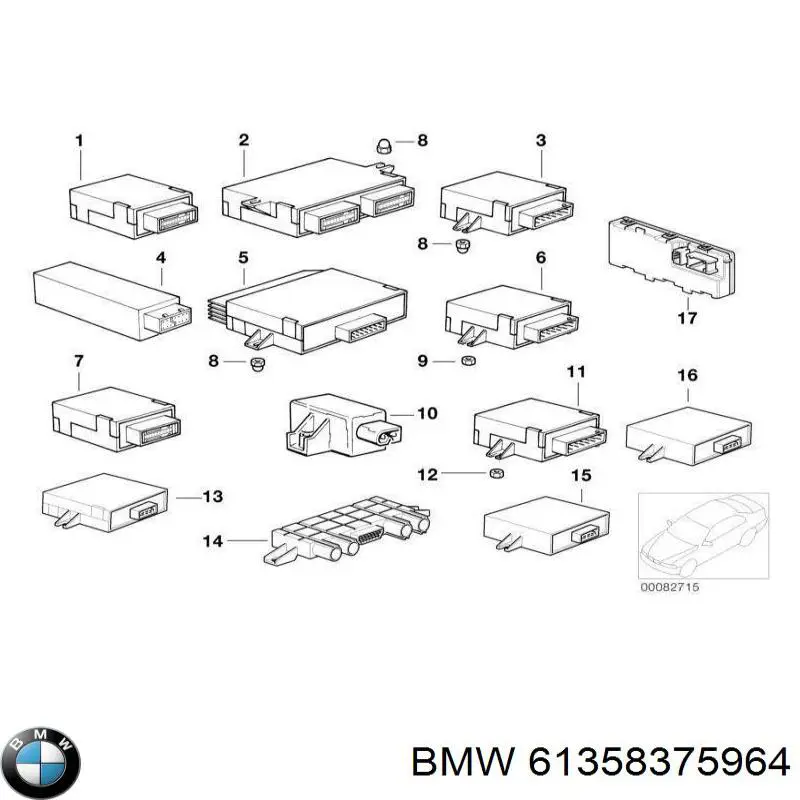 Módulo de control de iluminación adaptativa del faro derecho BMW 61358375964 precio, desde 37,75 EUR