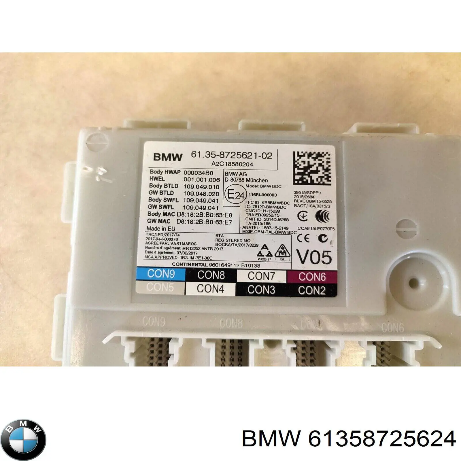 61358725624 BMW