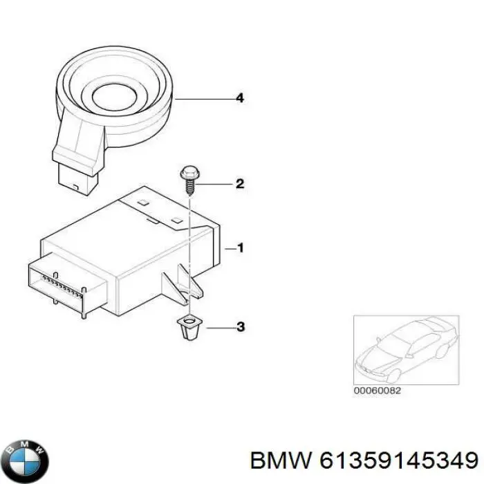 61359145349 BMW modulo de control del inmobilizador