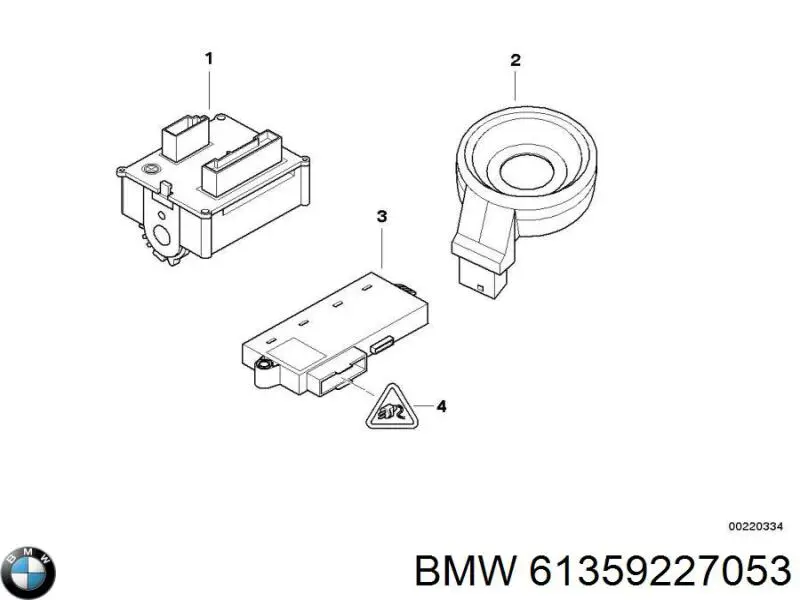 Módulo de confort BMW 61359227053 precio, desde 107,45 EUR