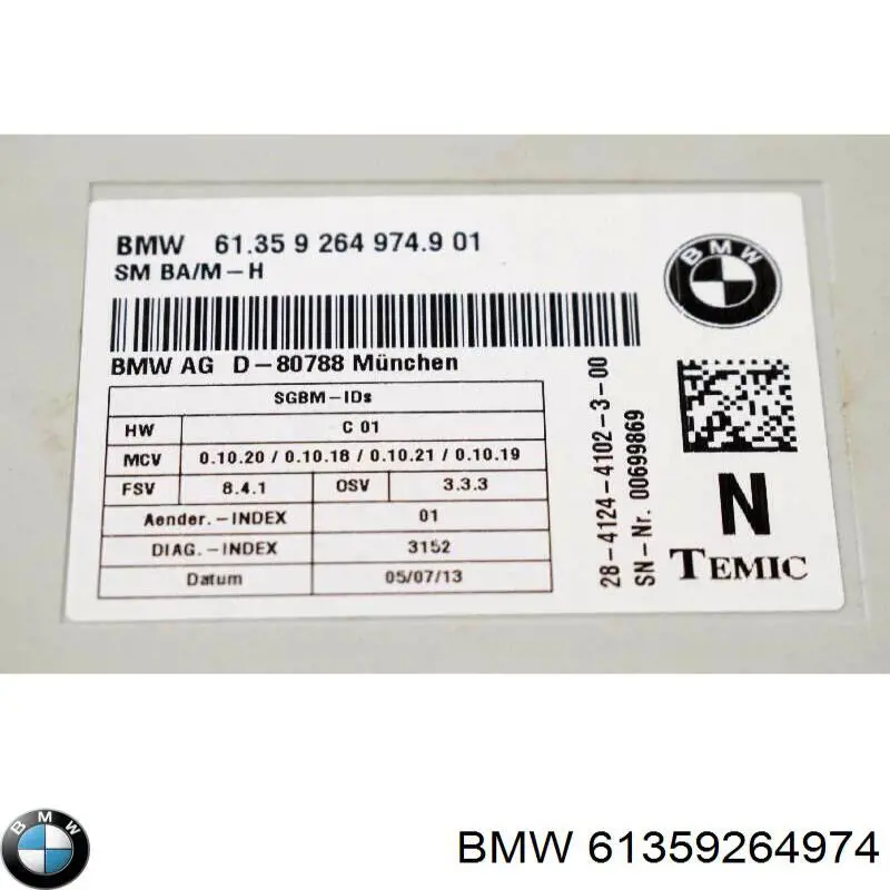 61359264974 BMW