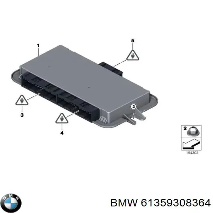 61359286888 BMW modulo de control de faros (ecu)