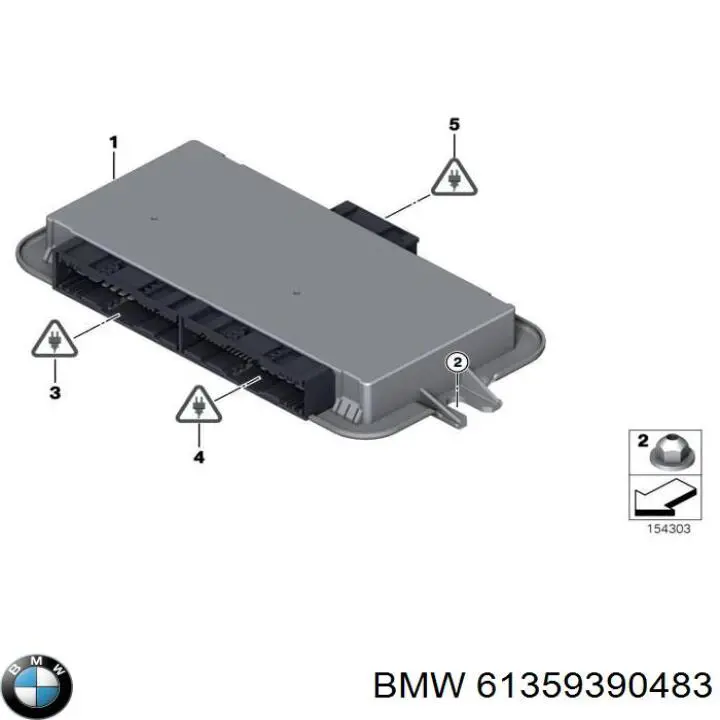 61359390483 BMW modulo de control de faros (ecu)