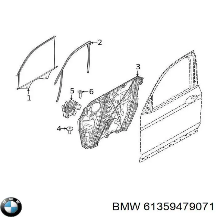 Motor eléctrico, elevalunas, puerta del conductor BMW 61359463851 precio, desde 218,01 EUR