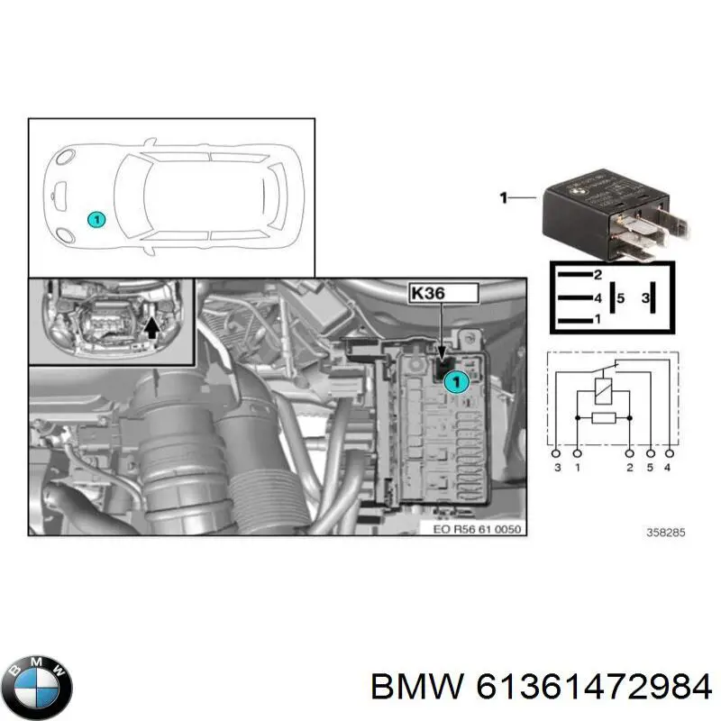  BMW 61361472984 precio, desde 24,81 EUR