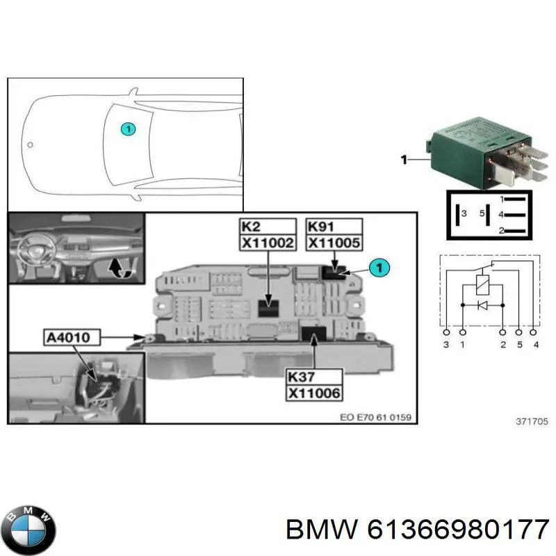 Relé ventilador AF08124 Alfa E-Parts