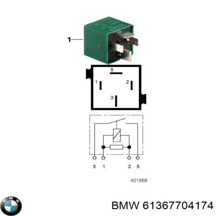 61367704174 BMW relé, piloto intermitente