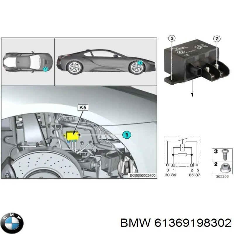 Comprar 61369198302 BMW Relé de intermitentes