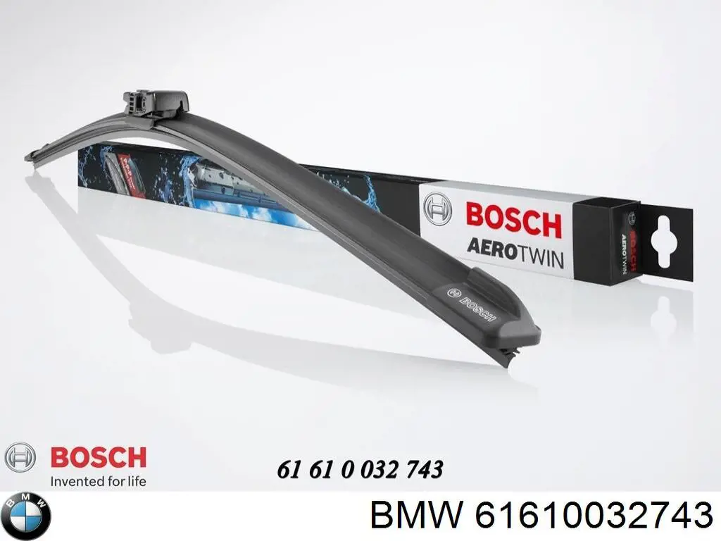 Limpiaparabrisas delanteras 61610032743 BMW