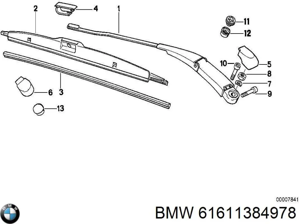 Brazo de limpiaparabrisas BMW 61611384978 precio, desde  EUR
