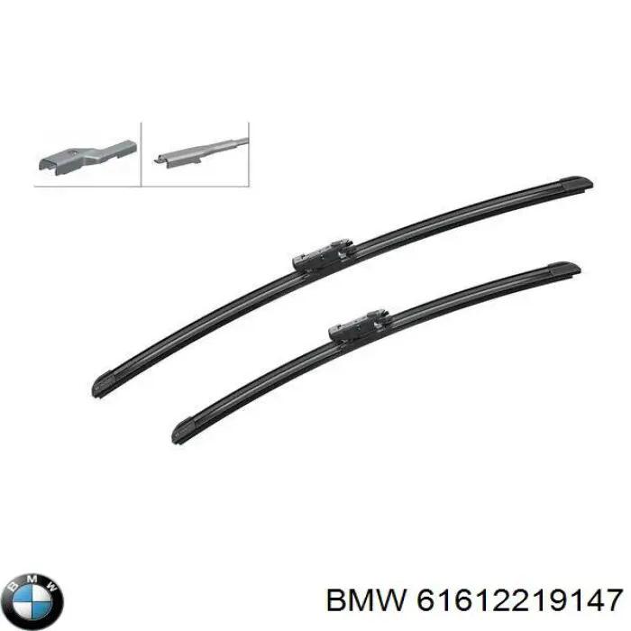 61612219147 BMW juego de limpiaparabrisas de luna delantera, 2 piezas