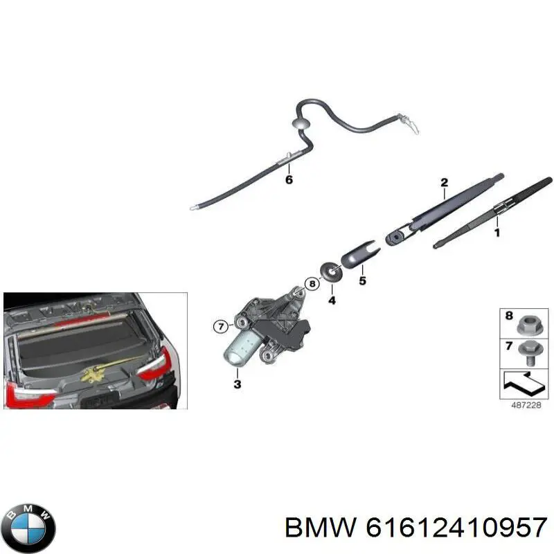 Comprar 61612410957 BMW Juego de escobillas de luna delantera, 2 piezas