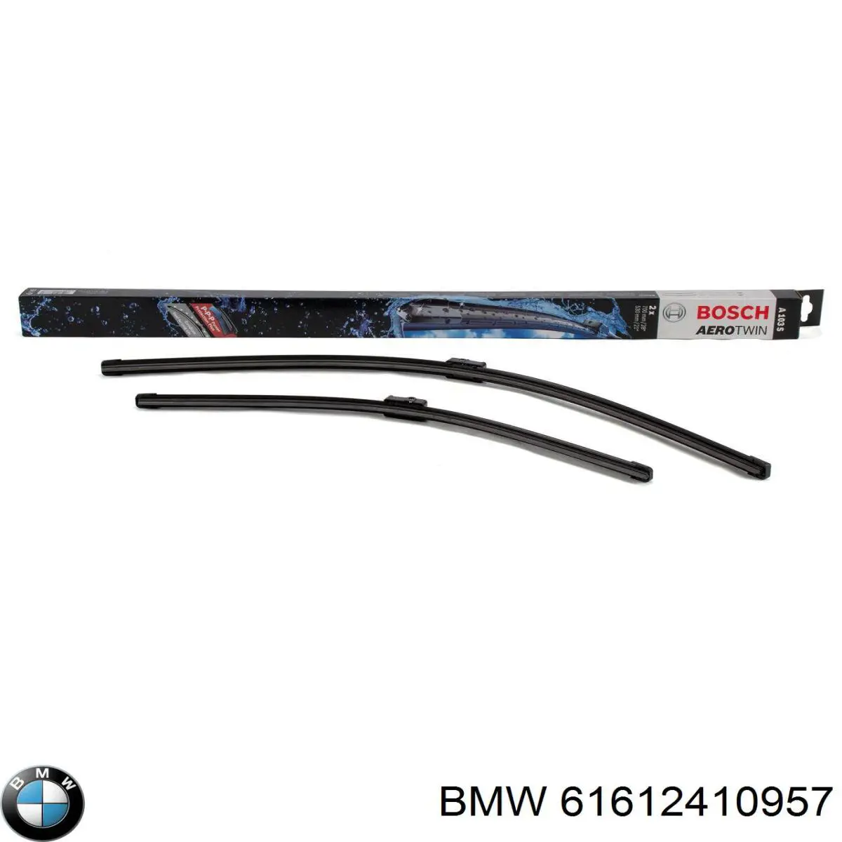 Limpiaparabrisas delanteras 61612410957 BMW