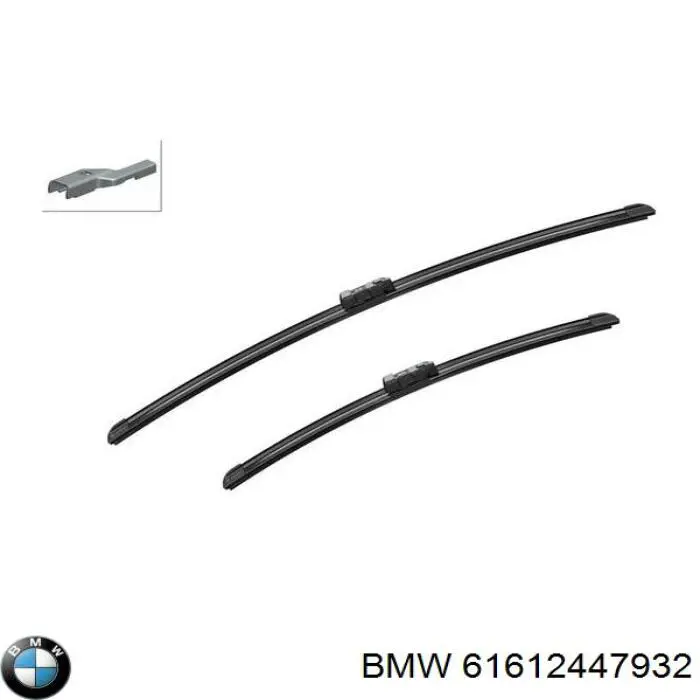 Limpiaparabrisas delanteras 61612447932 BMW