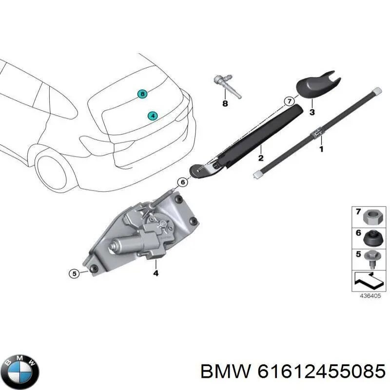 Comprar 61612455085 BMW Juego de escobillas de luna delantera, 2 piezas