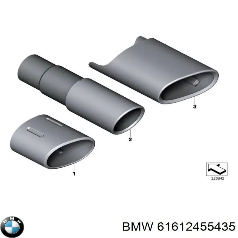 61612455435 BMW Escobillas Limpiaparabrisas delanteras