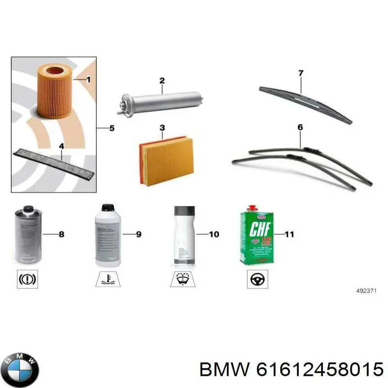 Escobillas delanteras BMW 61612458015 precio, desde 71,49 EUR