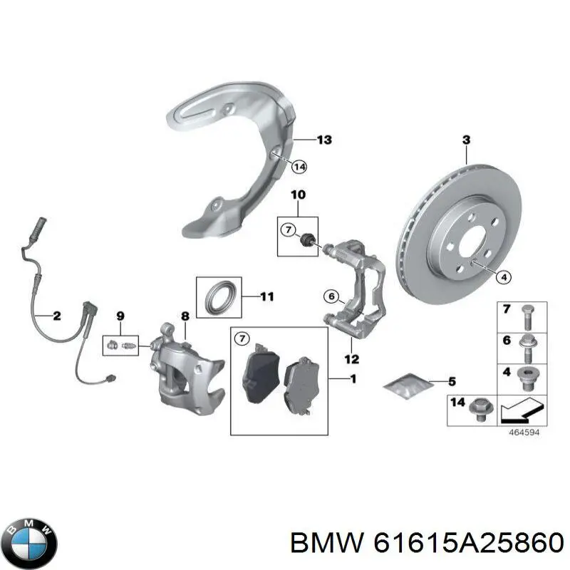 Comprar 61619466590 BMW Escobilla del limpiaparabrisas del lado del conductor