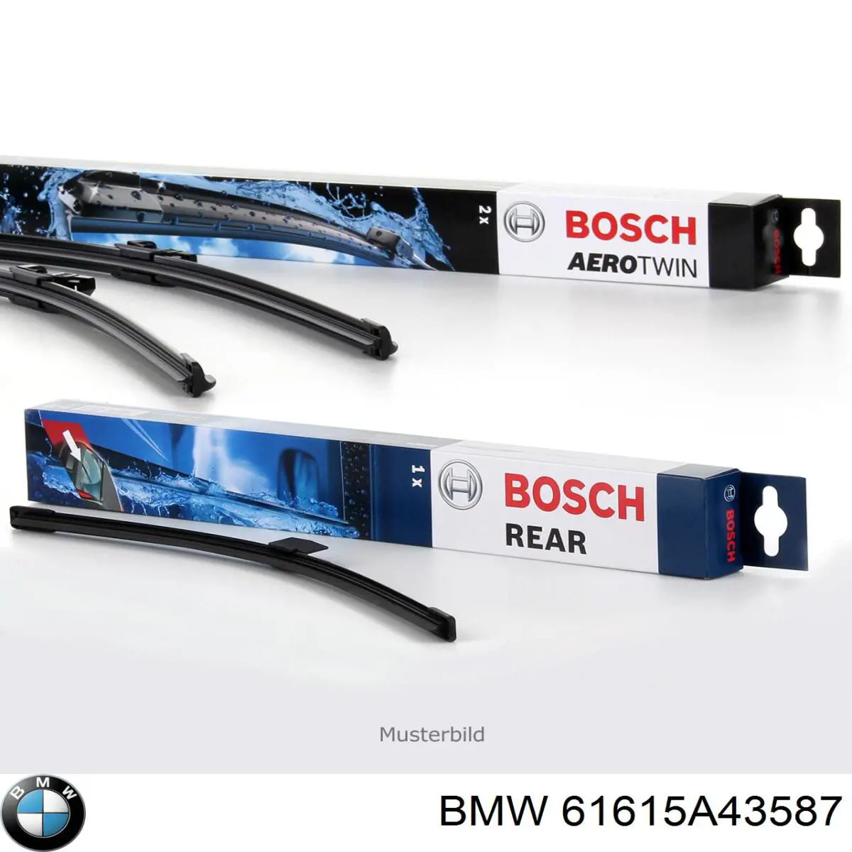 Limpiaparabrisas delanteras 61615A43587 BMW
