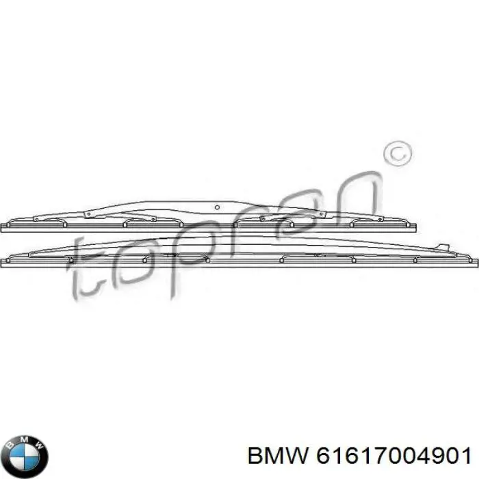 61617004901 BMW limpiaparabrisas de luna delantera copiloto