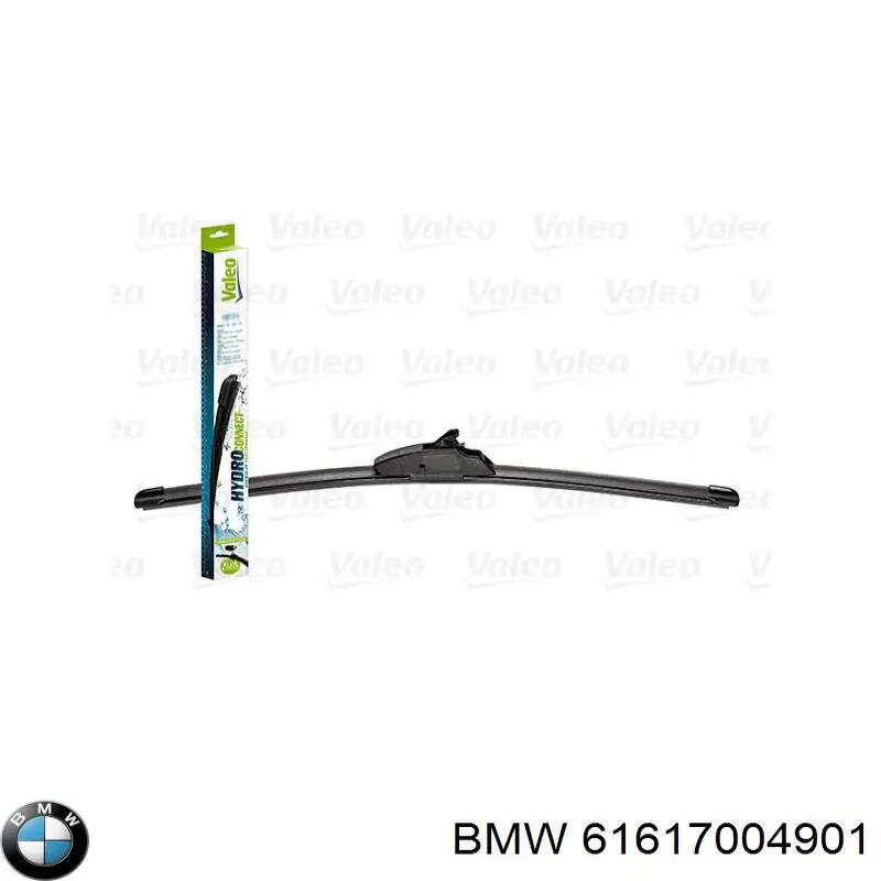 Escobilla del limpiaparabrisas del lado del pasajero 61617004901 BMW