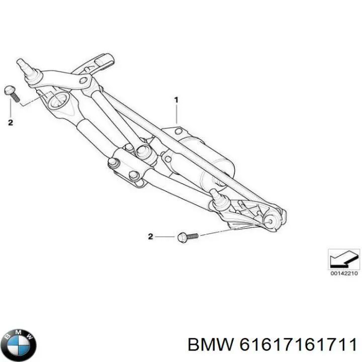 Comprar 61617161711 BMW Varilla de limpiaparabrisas