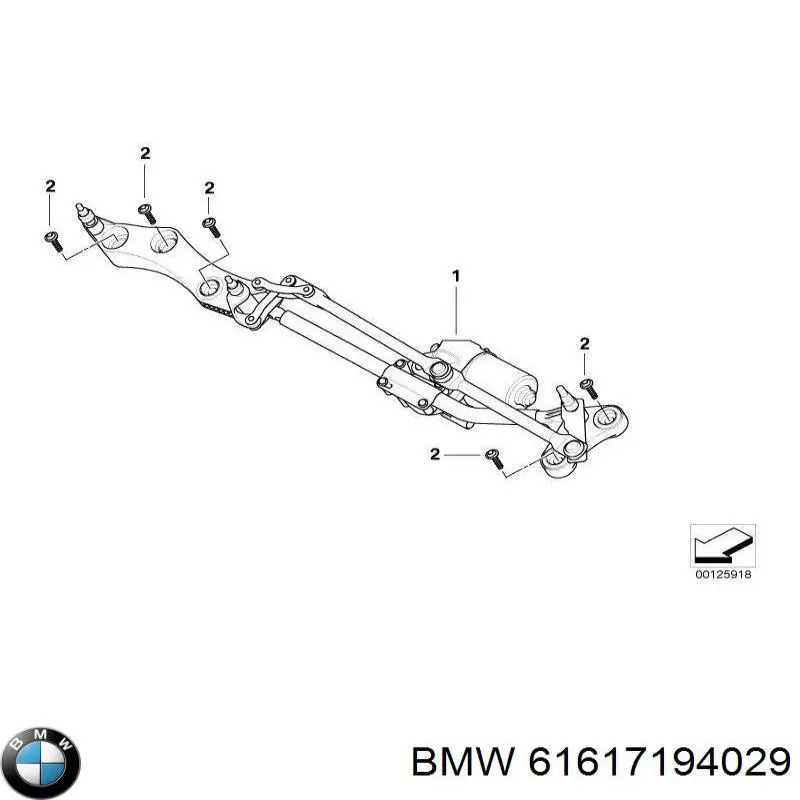 Varilla de limpiaparabrisas 7194029 BMW