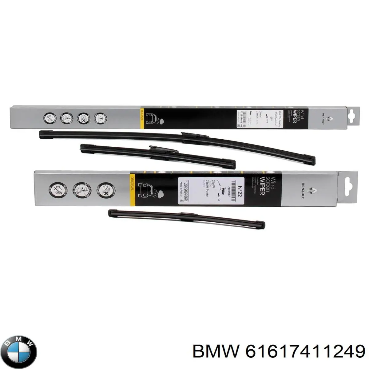 Limpiaparabrisas de luna trasera Renault Clio 4 BH