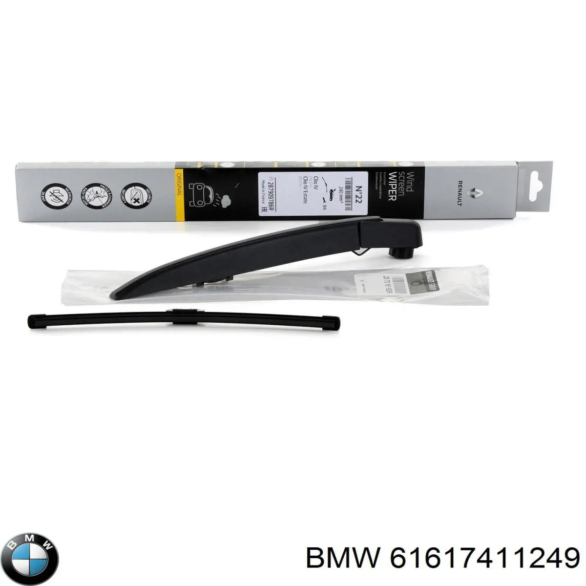 Limpiaparabrisas de luna trasera Renault Clio 4 BH