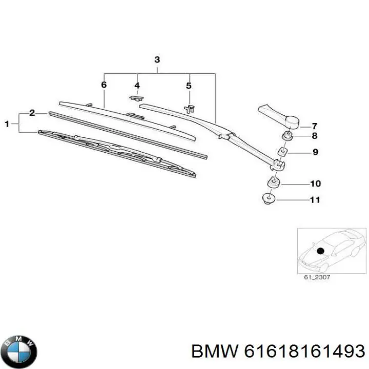  BMW 61618161493 precio, desde 13,68 EUR