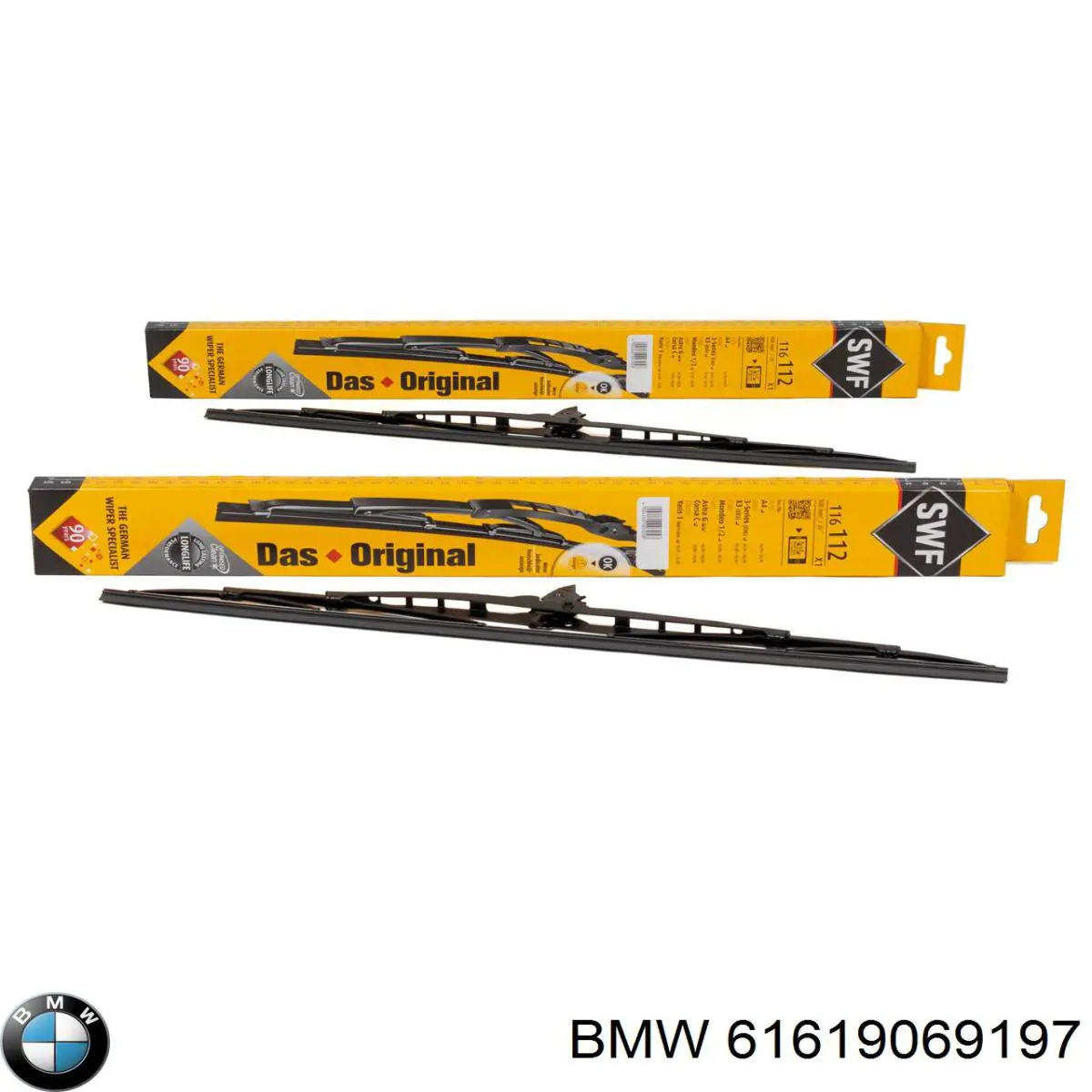 Escobillas delanteras BMW 61619069197 precio, desde 23,09 EUR