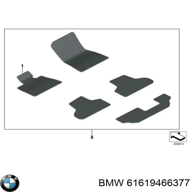 61619466377 BMW Escobillas Limpiaparabrisas delanteras