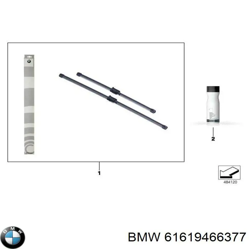 Escobillas delanteras BMW 61619466377 precio, desde 78,80 EUR