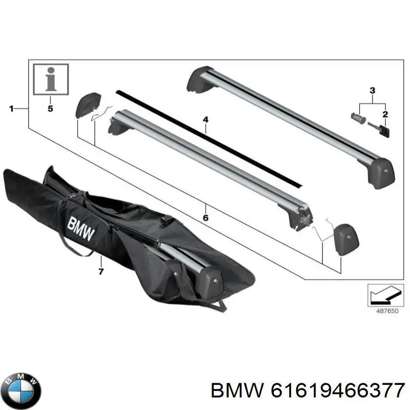 Comprar 61619466377 BMW Juego de escobillas de luna delantera, 2 piezas