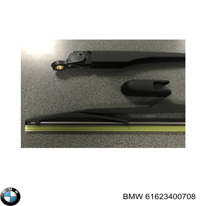 Brazo del limpiaparabrisas, lavado de parabrisas, luna trasera BMW 61623400708