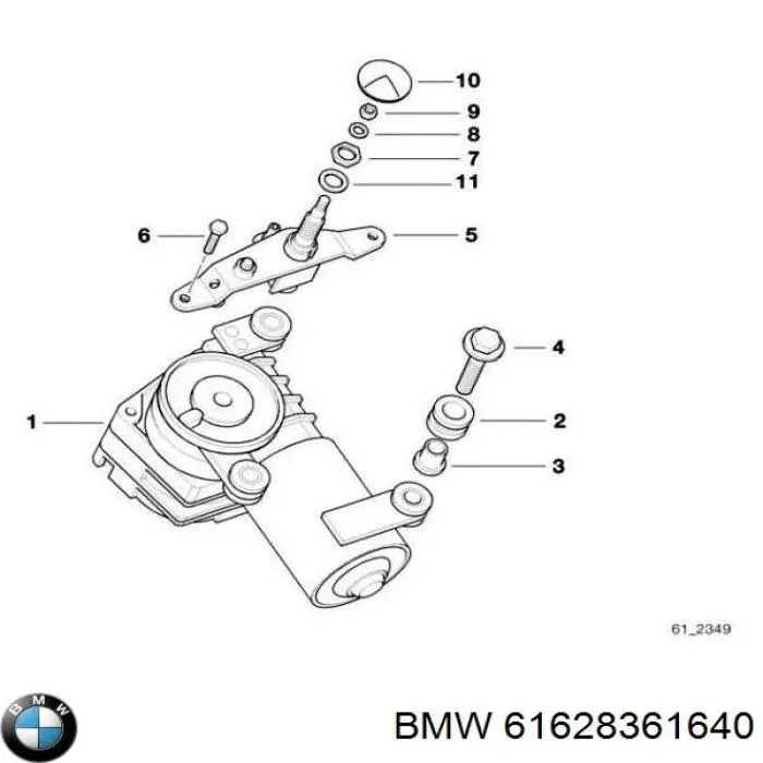 Motor del limpiaparabrisas trasero BMW 61628361640 precio, desde 31,22 EUR