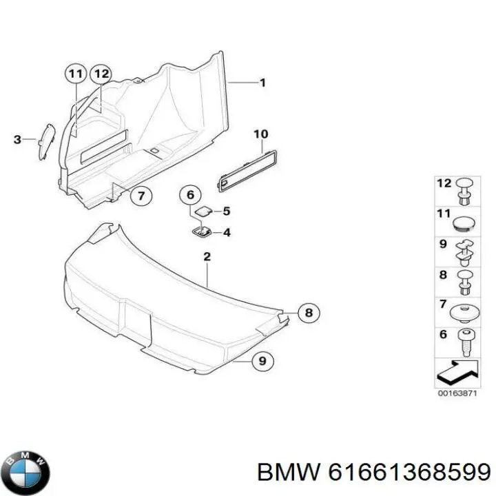  BMW 61661368599 precio, desde 4,36 EUR