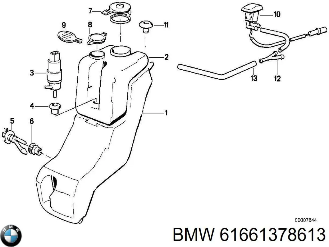 Comprar Depósito de limpiaparabrisas BMW 7  E32