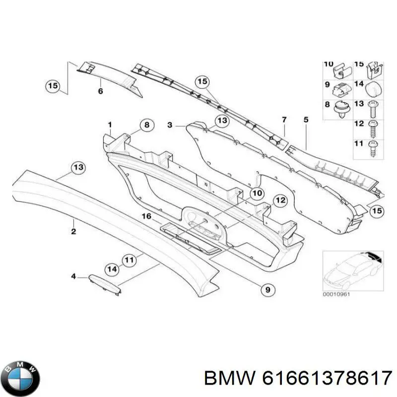  BMW 61661378617