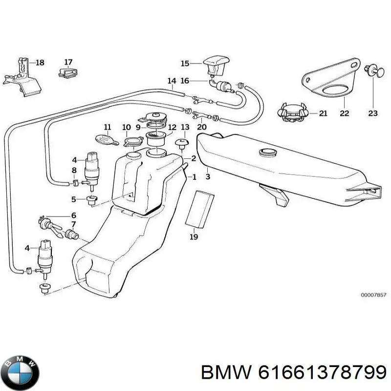 Boquilla del lavaparabrisas BMW 61661378799 precio, desde 4,20 EUR