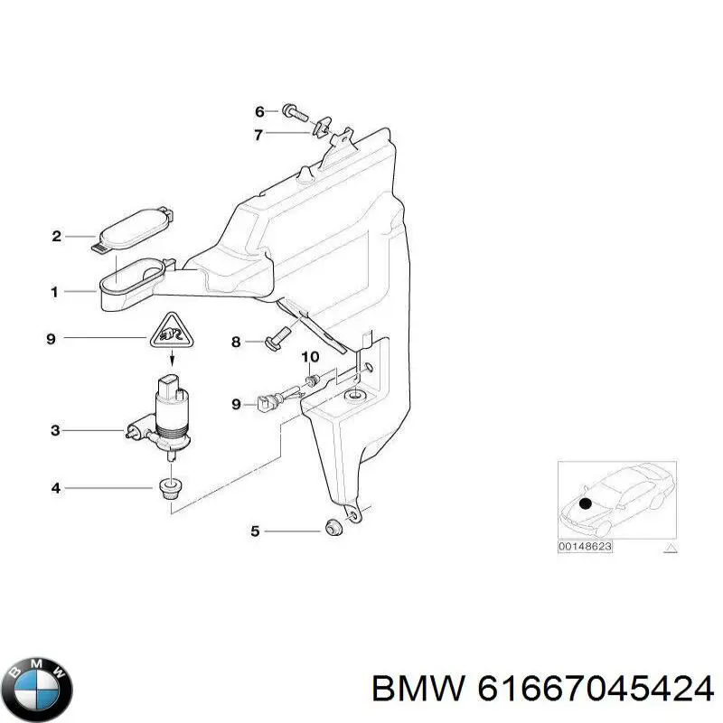 Deposito de limpiaparabrisas Mini Cooper hatchback (R50, R53) (2001 - 2006) precio, desde 9,17 EUR
