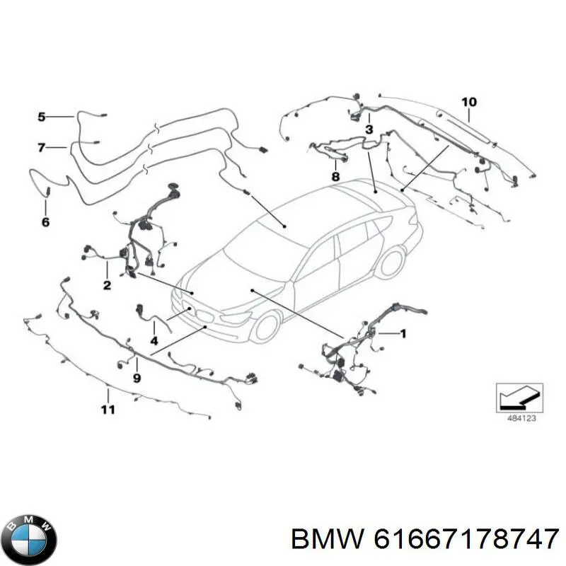 Comprar 61667178747 BMW Manguera de lavafaros
