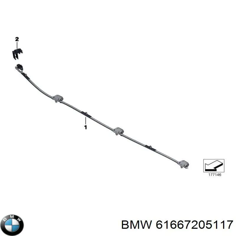 Tobera de agua regadora, lavado de parabrisas para BMW 5 (F10)