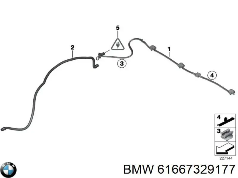Manguera de lavafaros BMW 61667329177 precio, desde 40,92 EUR