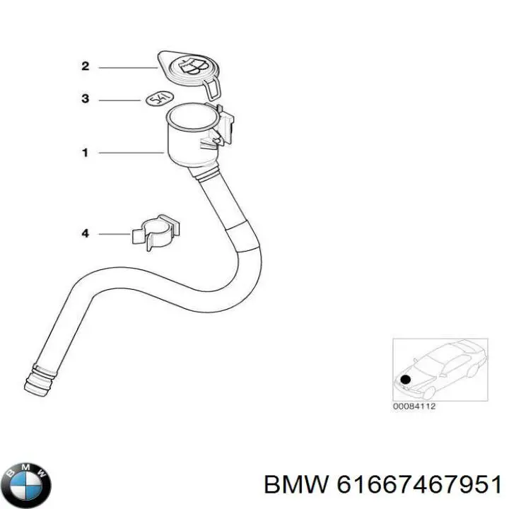 Deposito de limpiaparabrisas BMW 61667467951 precio, desde 3,54 EUR