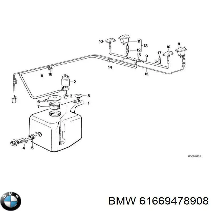 Deposito del lavaparabrisas BMW 61669478908 precio, desde 108,17 EUR