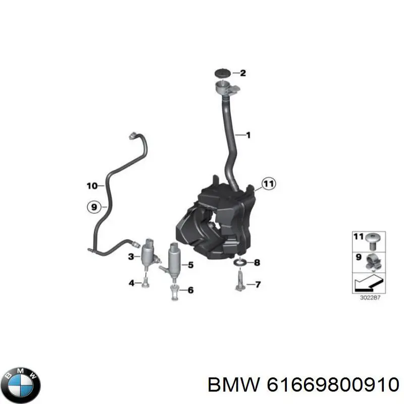 Deposito del lavaparabrisas BMW 61669800910 precio, desde 115,97 EUR