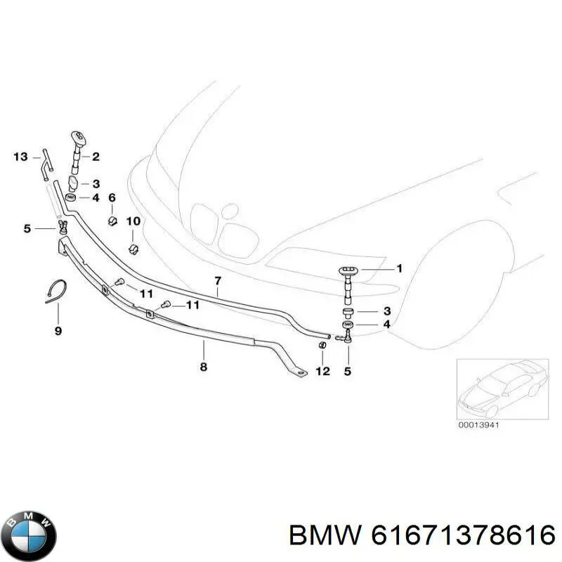 Boquilla del lavador de faros delanteros BMW 61671378616 precio, desde 36,69 EUR