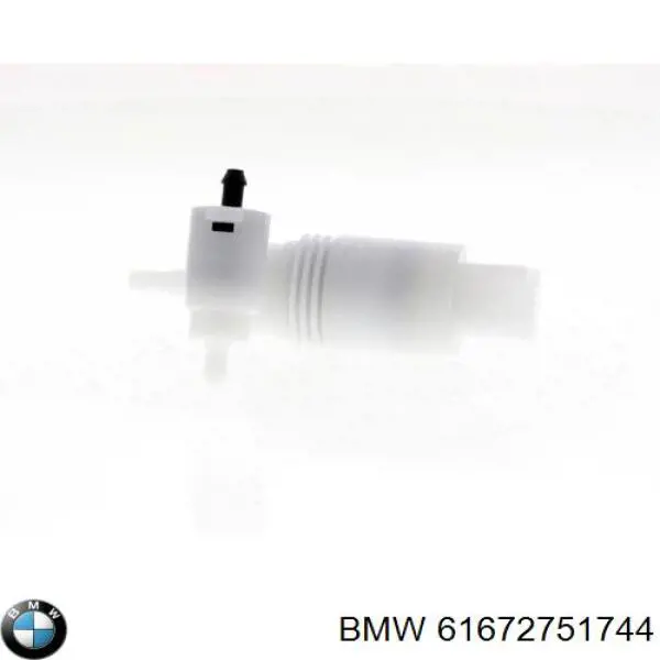 61672751744 BMW bomba de agua limpiaparabrisas, delantera
