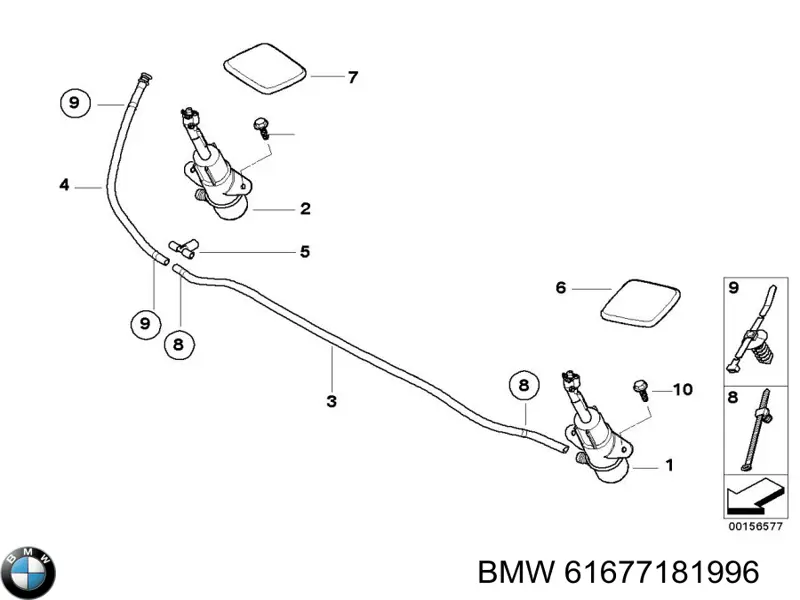 61677181996 BMW soporte amortiguador trasero